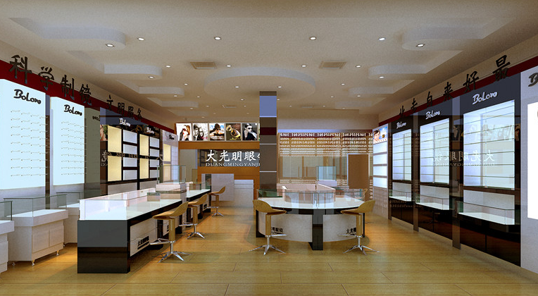 眼鏡柜展示